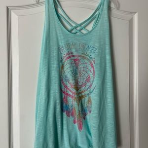 Cute teal tank top